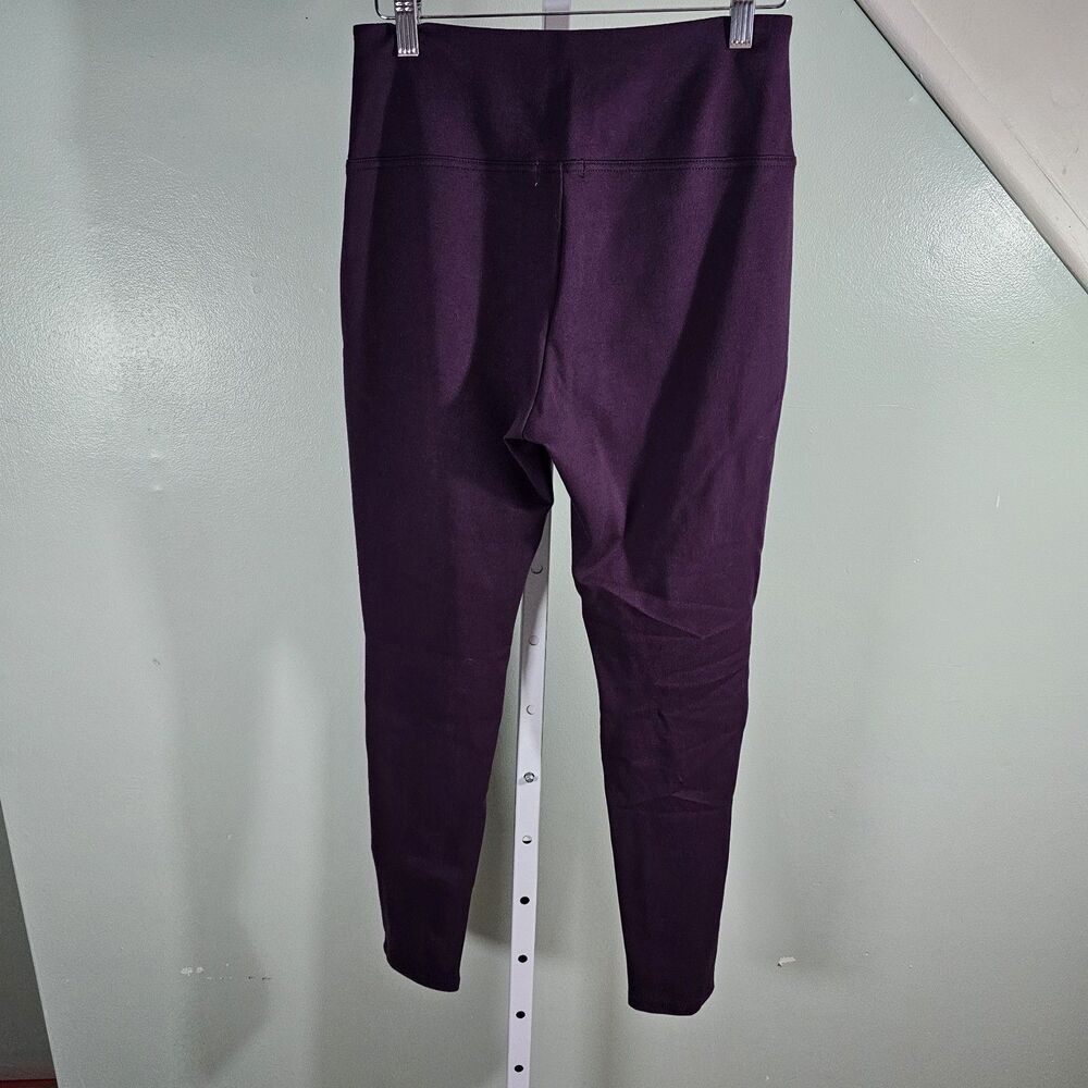 Eddie Bauer Women's Slim Tummy Panel Full Length Dress Leggings Purple Medium - Picture 4 of 7